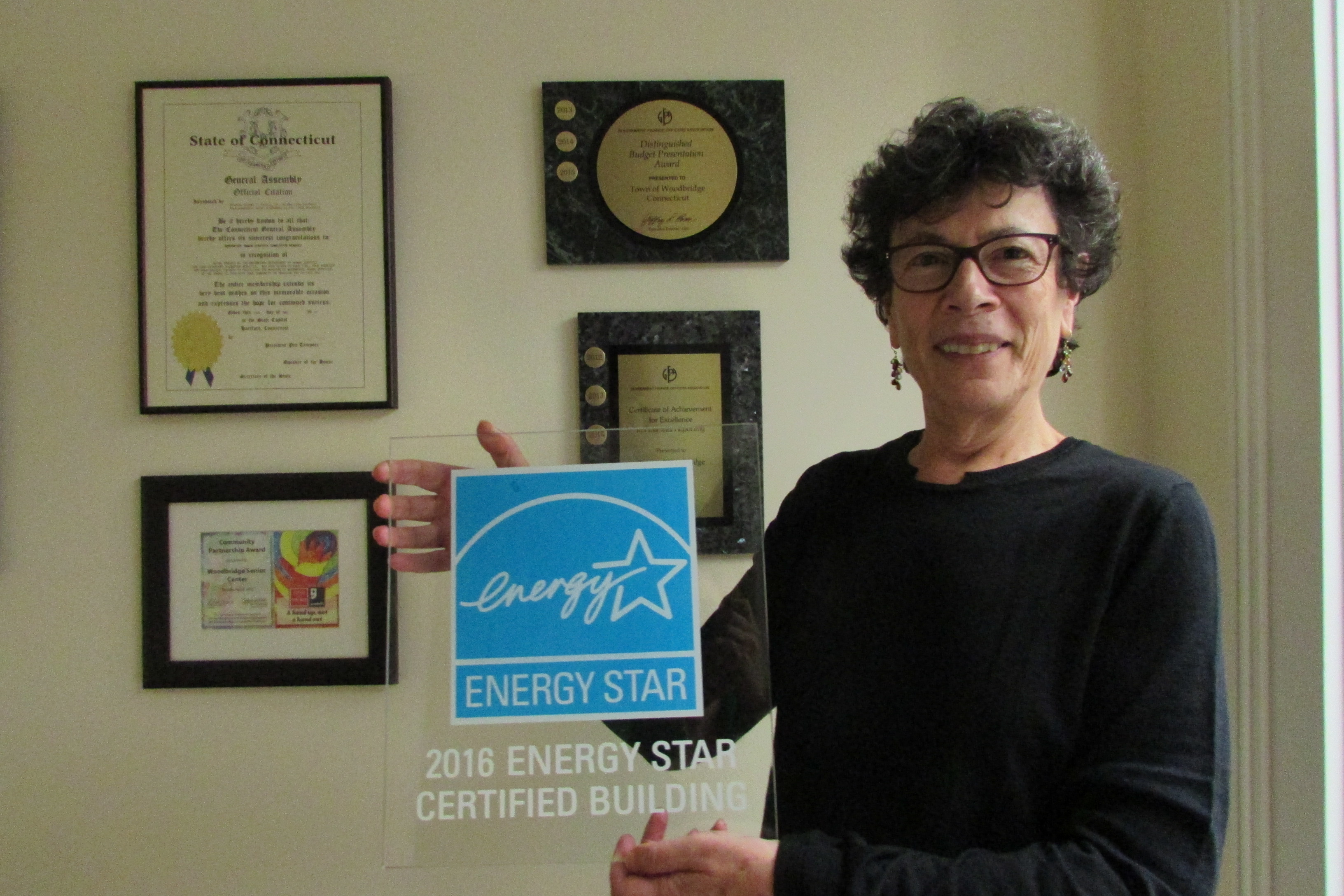Ellen Scalettar and energy star plaque